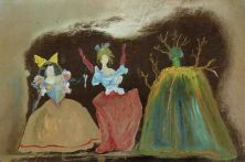 Haga click para ver la imagen ampliada 1981_31_three female figures in festive gowns 1981.jpg